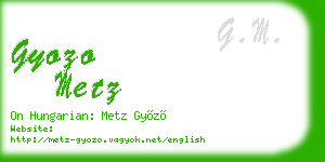 gyozo metz business card
