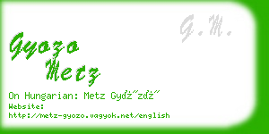 gyozo metz business card